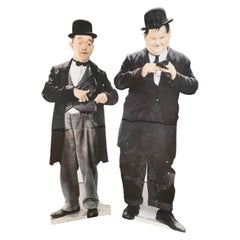 Vintage Laurel et Hardy Silhouette, From a Traveling Cinema, 1980-1997