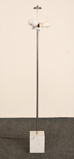 Laurel Floor Lamp with Marble Base & Original Dome Shade, 1960s