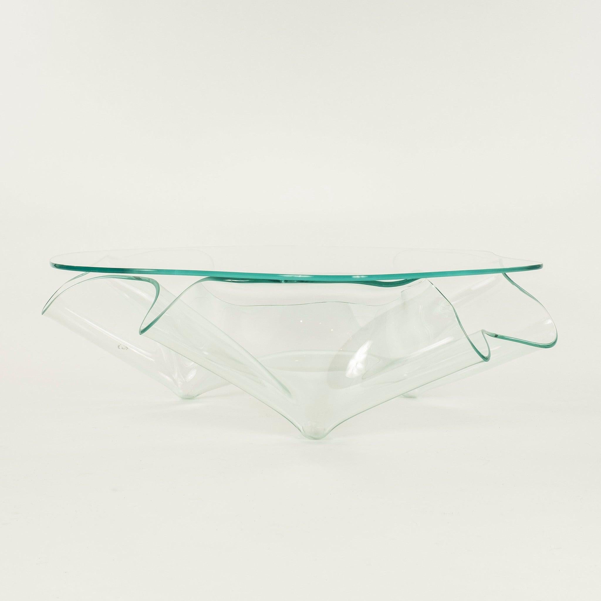 Table basse sculpturale en verre d'art Laurel Fyfe en vente 2