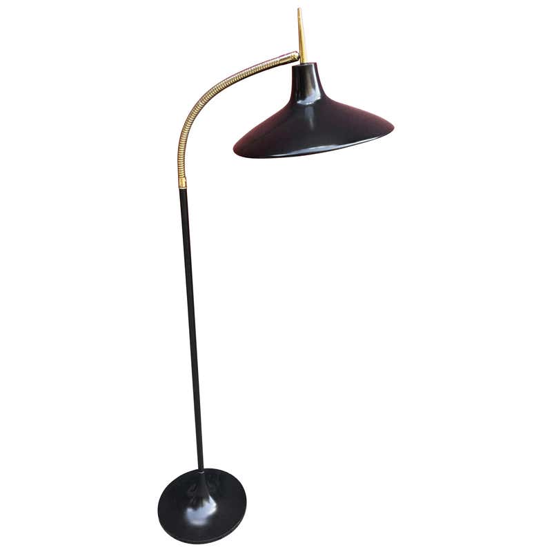 Laurel Gooseneck Floor Lamp at 1stDibs
