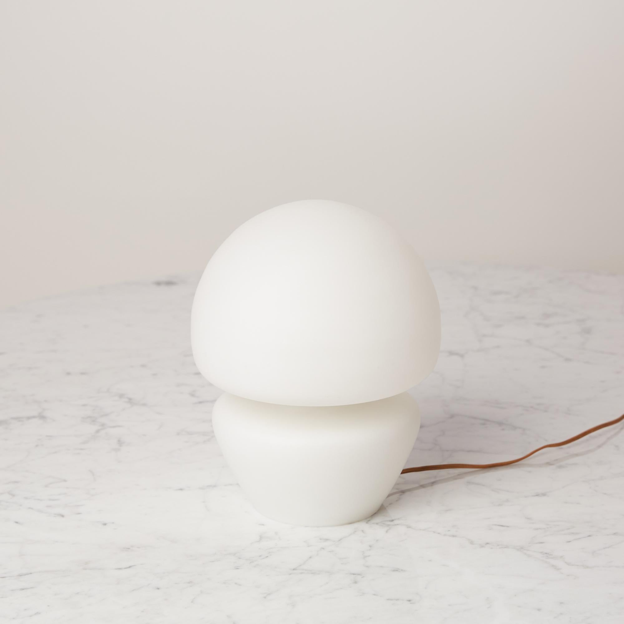 Mid-20th Century Laurel Hand Blown Mushroom Table Lamp