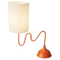 Laurel Haughty Trumpet Lamp Swing Arm Atomic Orange After Gio Ponti Mid Century