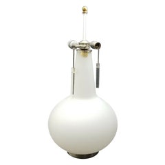 Laurel Lamp Co Large Frosted Glass Teardrop Table Lamp