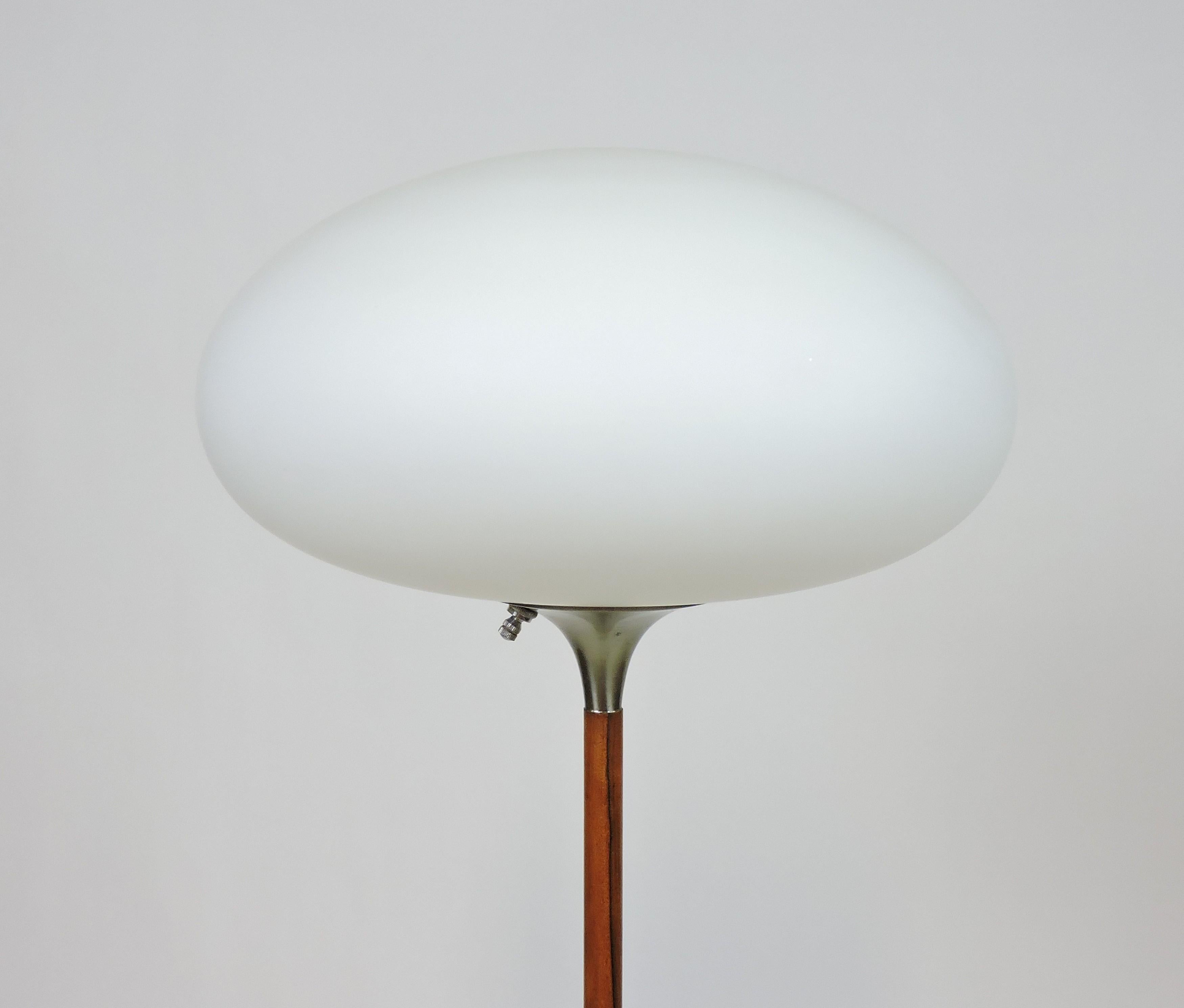 mid century mushroom floor lamp