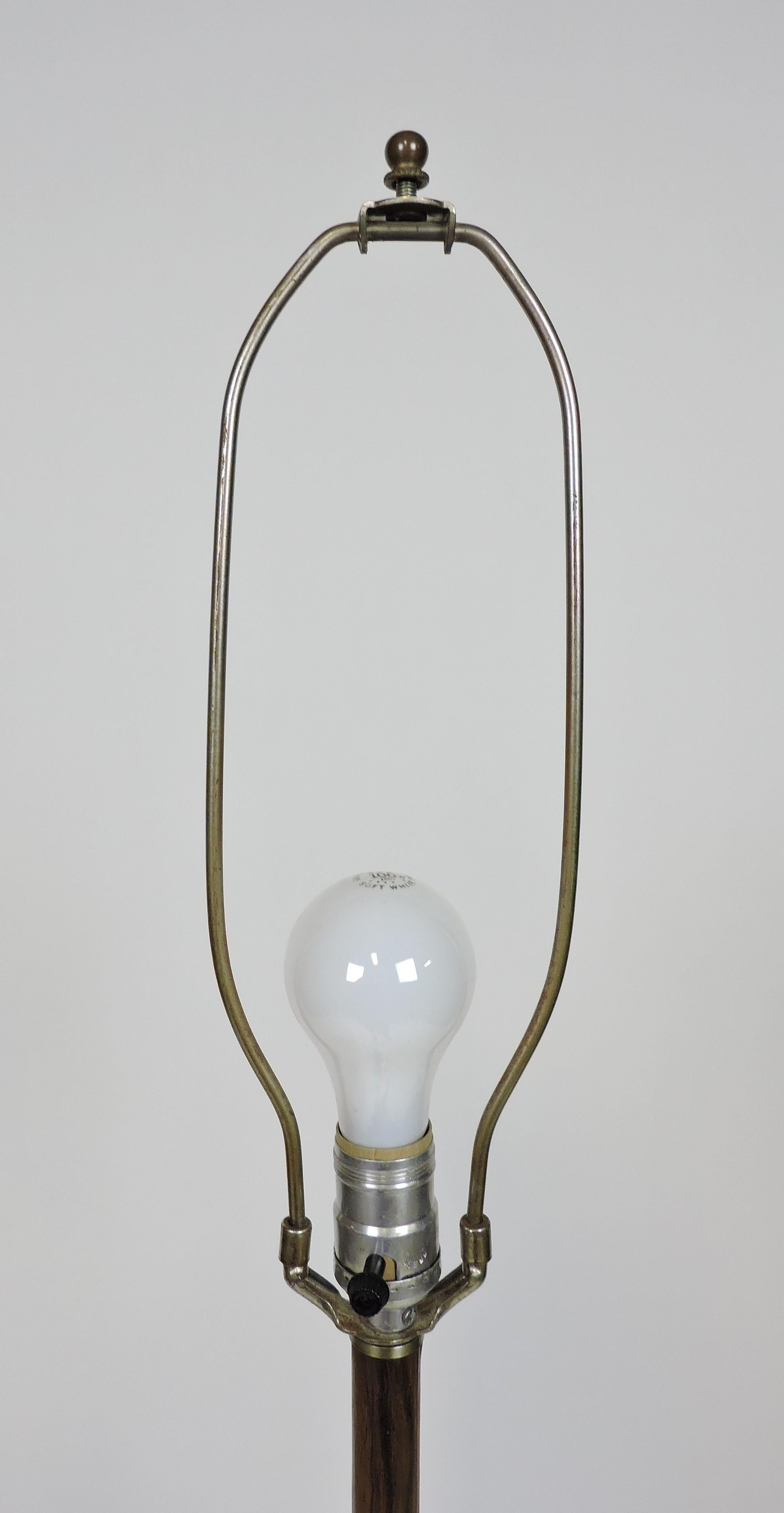 Mid-20th Century Laurel Lamp Co. Mid-Century Modern Rosewood and Metal Tulip Base Floor Lamp