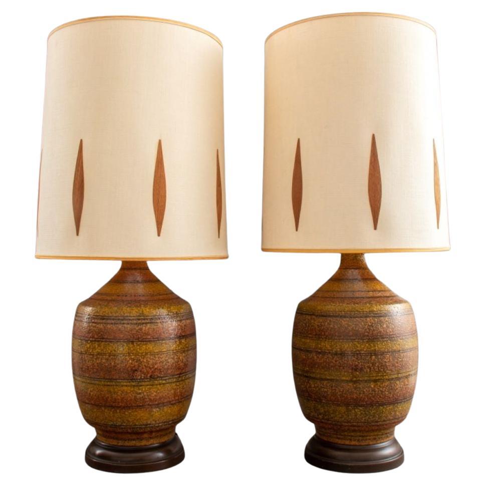 Laurel Lamp Co. Mid-Century Table Lamps, Pair