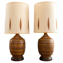 Vintage Laurel Lamp Co. Mid-Century Table Lamps, Pair