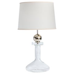 Laurel Lamp Co., Table Lamp, Chrome, Glass, Parchment, USA, 1970s