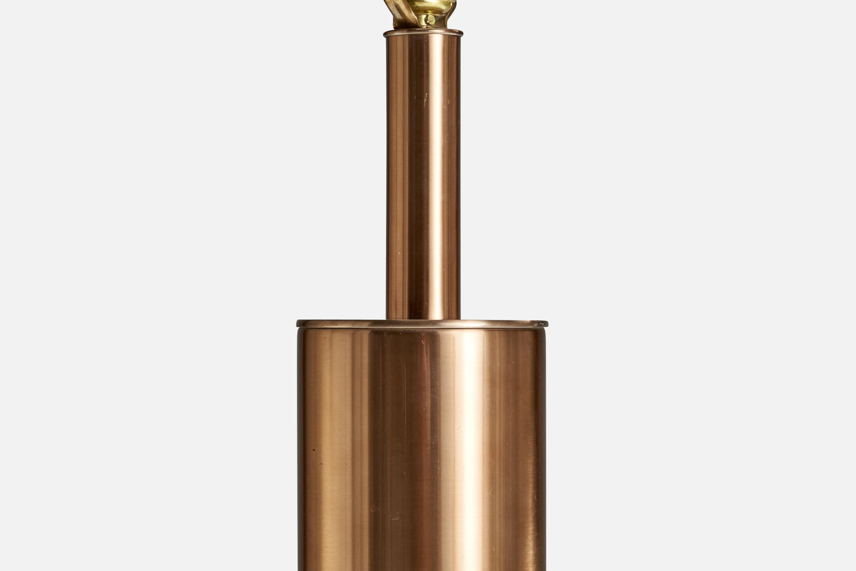 Laurel Lamp Co, Table Lamps, Copper, USA, 1970s 5