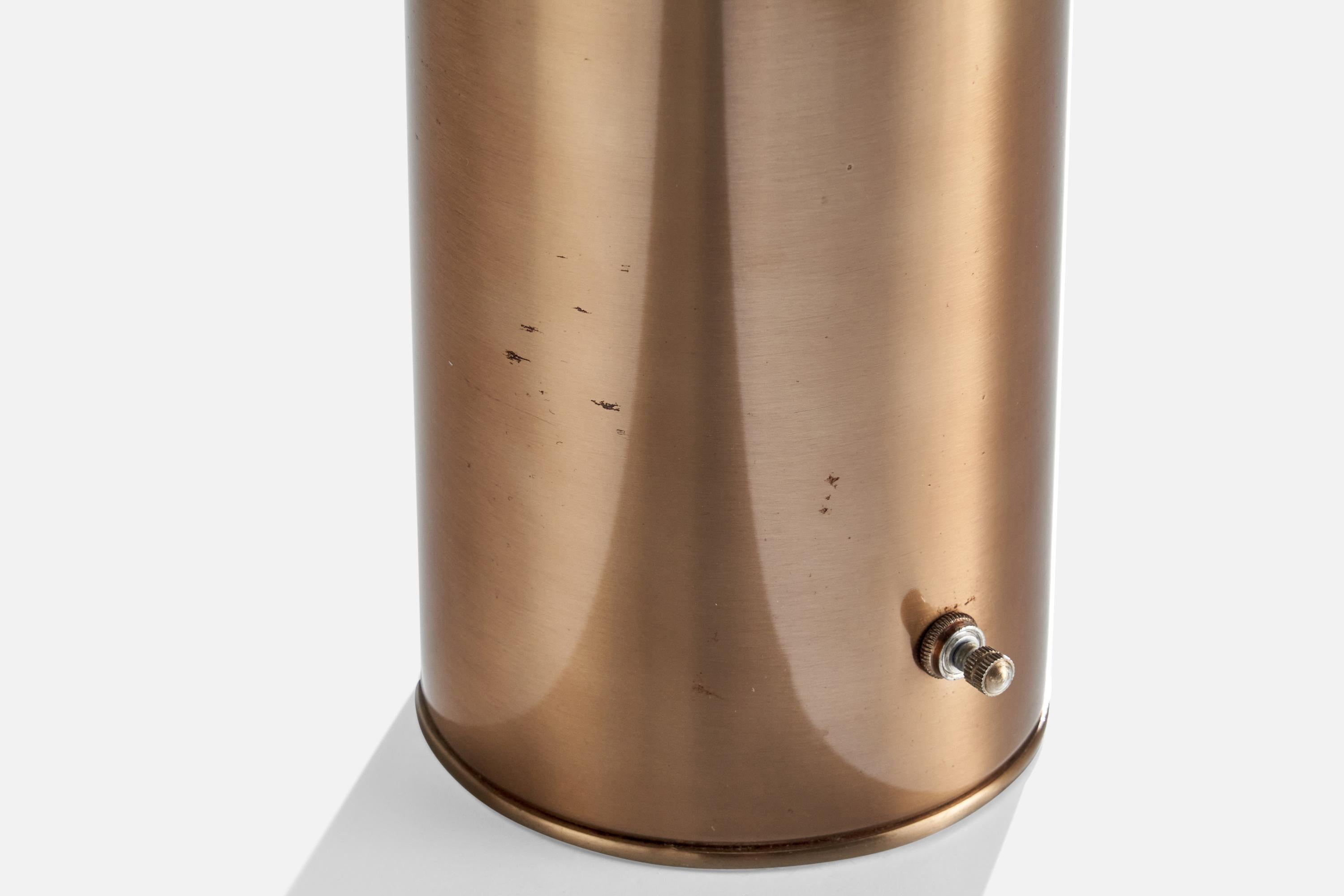 Laurel Lamp Co, Table Lamps, Copper, USA, 1970s In Good Condition In High Point, NC