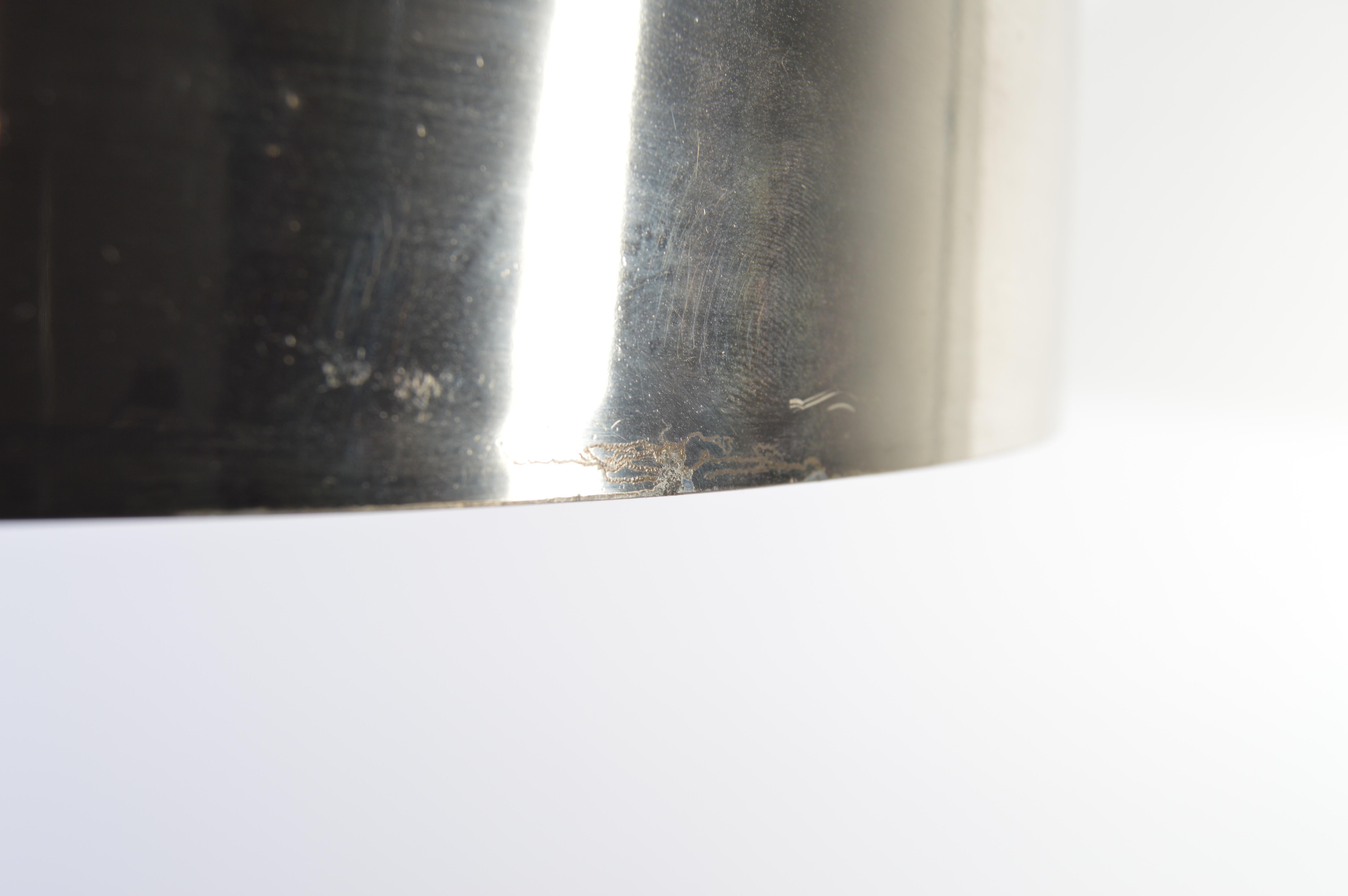 Polychromed Richard Barr for Laurel Lamp Company Chrome Mushroom Table Lamp