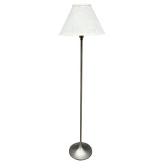 Laurel Lamp Company Midcentury Floor Lamp in Nickel on Tulip Base