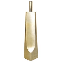 Laurel Lamp Company Sculptural Polished Brass Table Lamp