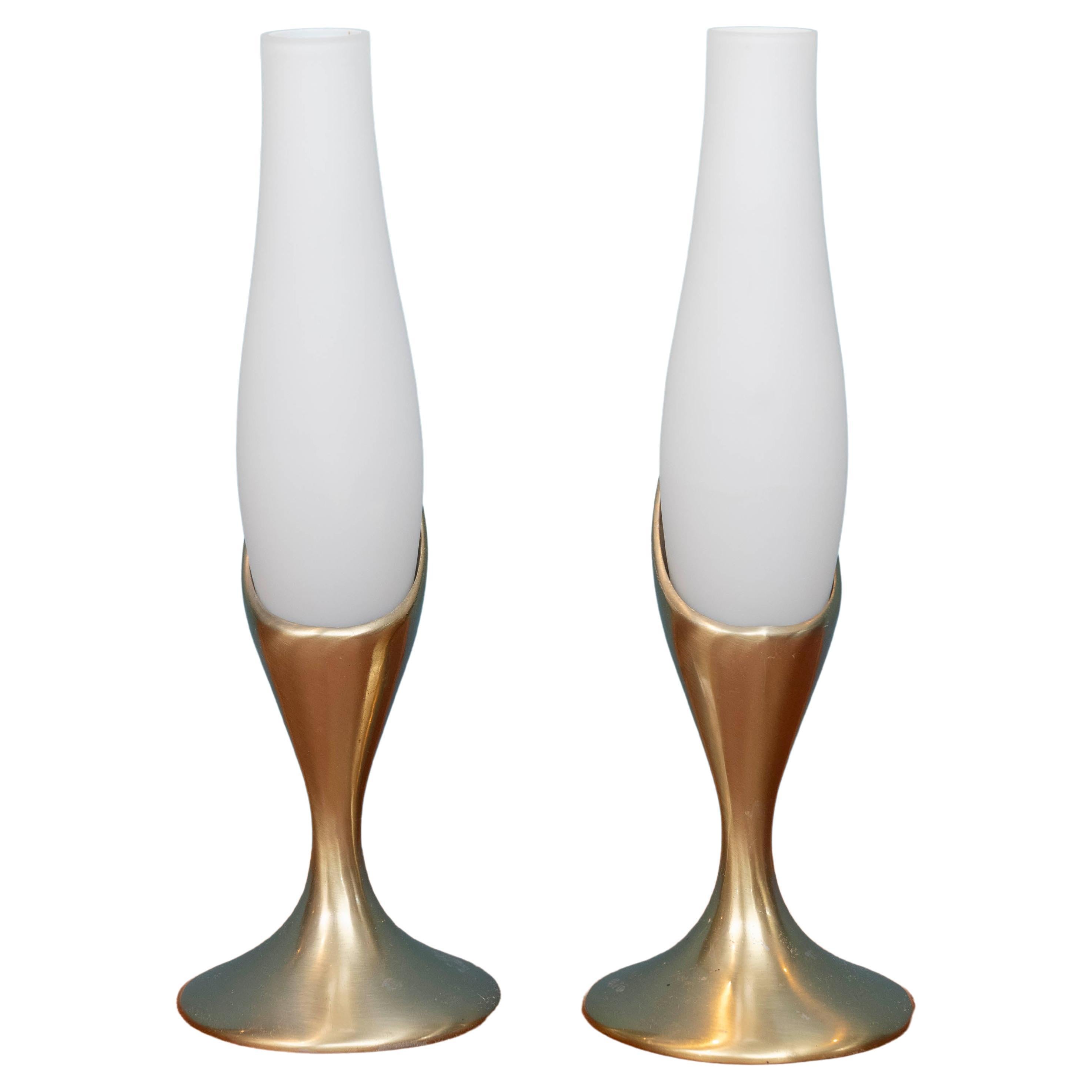 Laurel Lamp Company Tulip Table Lamps For Sale