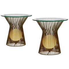 Laurel Lamp Glowing End Tables in Style of Warren Platner