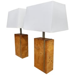 Laurel Lighting Burl-Wood Table Lamps