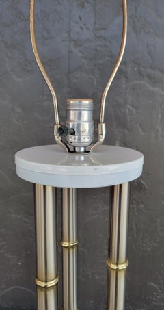 Laurel Lighting Chrome Table Lamp Mid-Century Modern Hollywood Regency