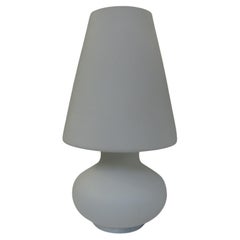 Laurel Mid-Century Modern Murano Mushroom One Piece Lamp & Shade