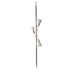Laurel Mid Century Modern Tension Pole Lamp! Italian Stiffel Futura Era Rare