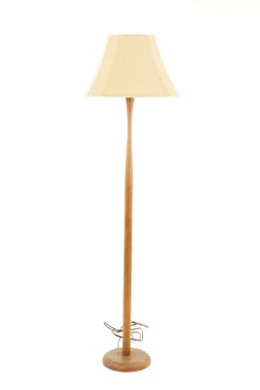 Laurel Mid Century Teak Floor Lamp