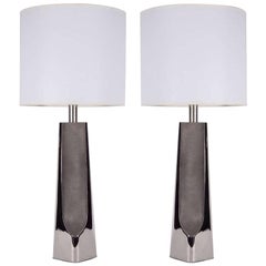 Used Laurel Modernist Polished Chrome Lamps