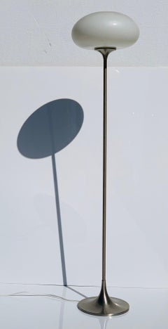 Laurel Mushroom Floor Lamp in Polished Nickel