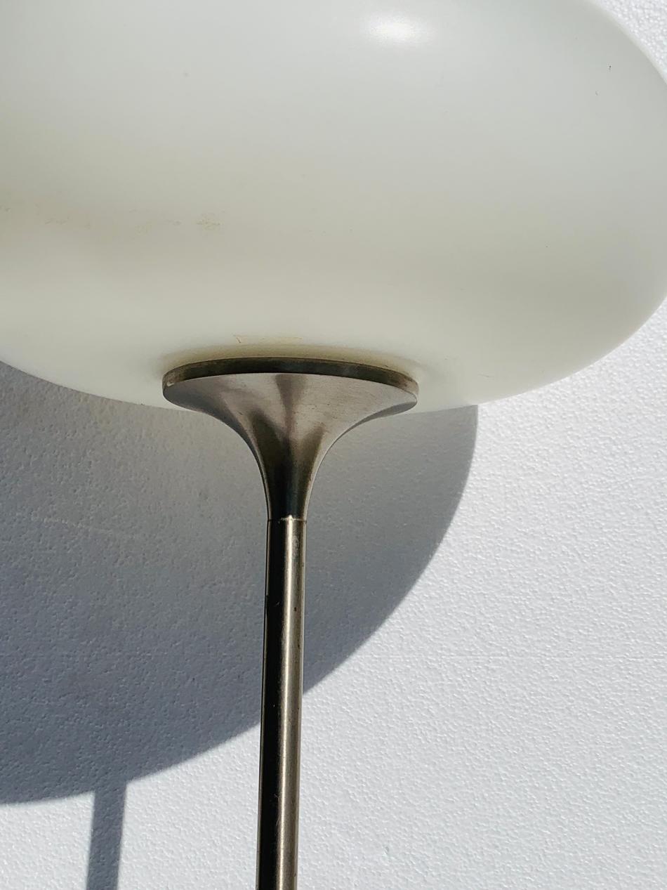 American Laurel Mushroom Floor Lamp in Polished Nickel