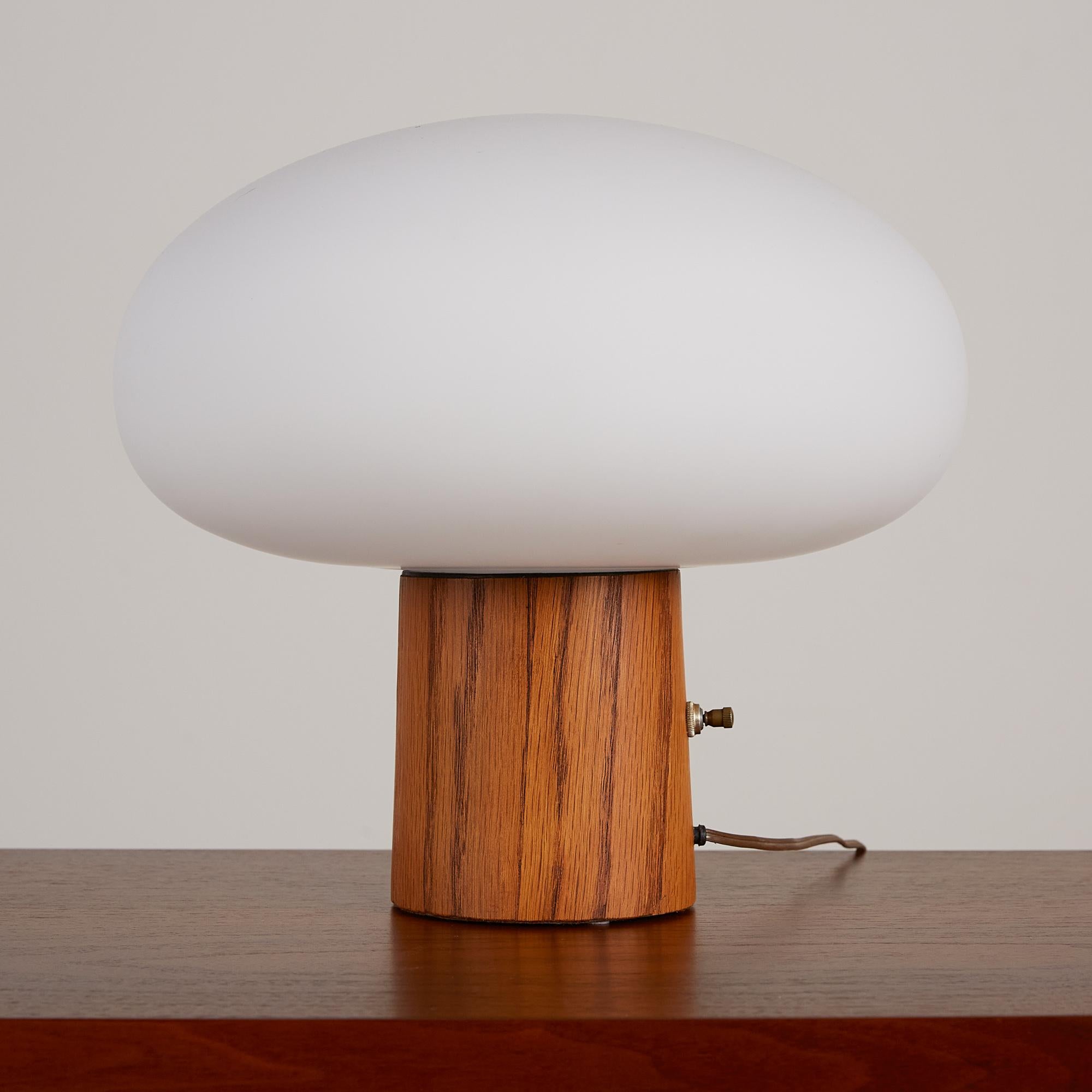 wood mushroom lamp