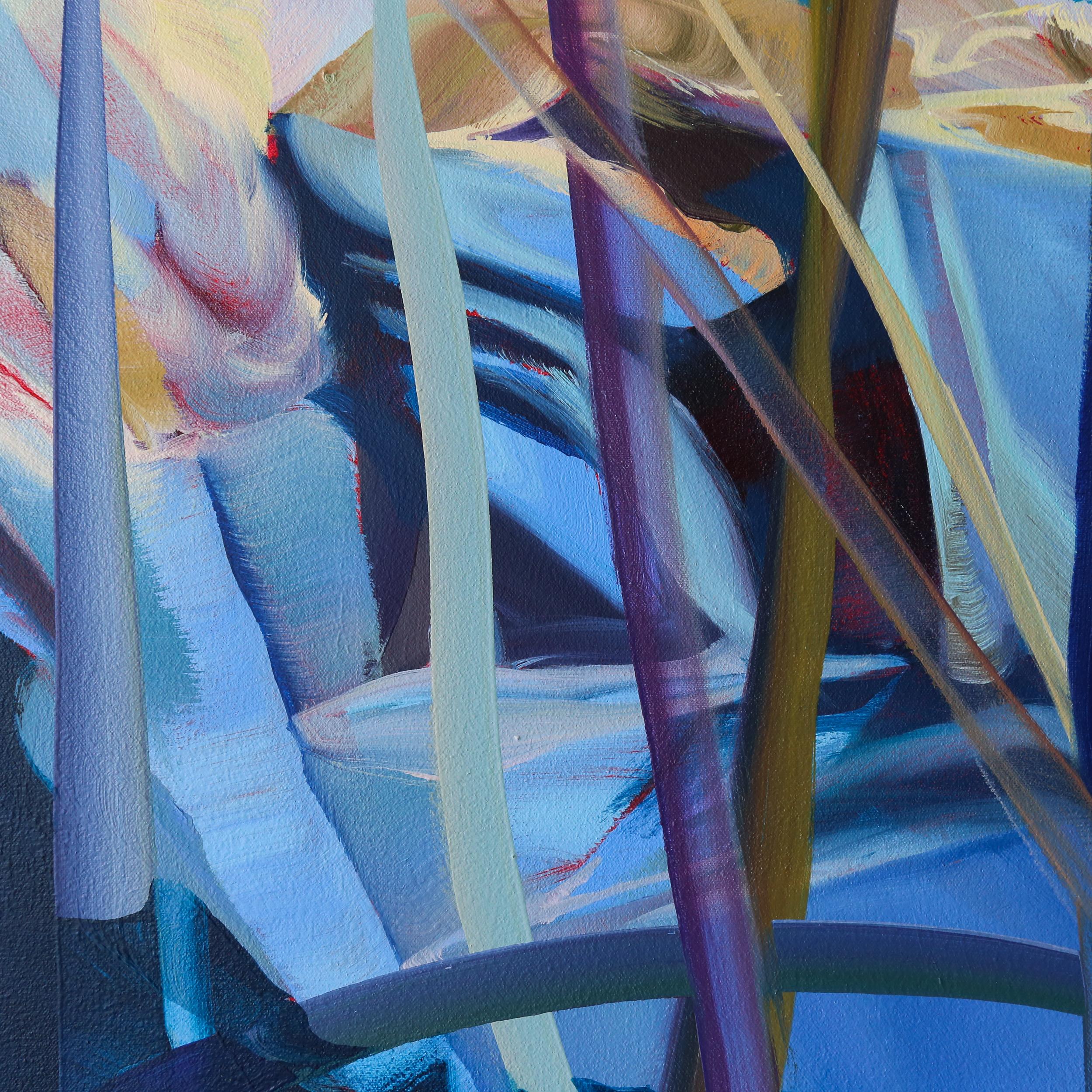 Le désherbage lent des pensées - Abstrait Painting par Laurel Shear