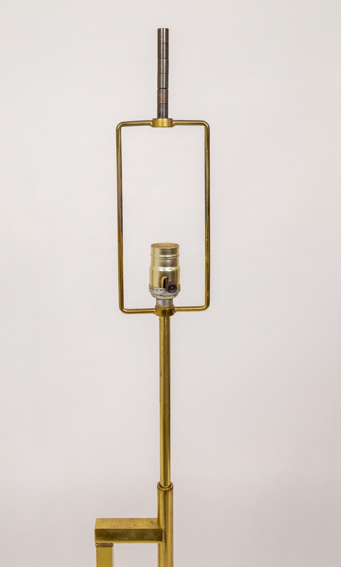 Laurel Telescoping Brass Floor Lamp For Sale 6