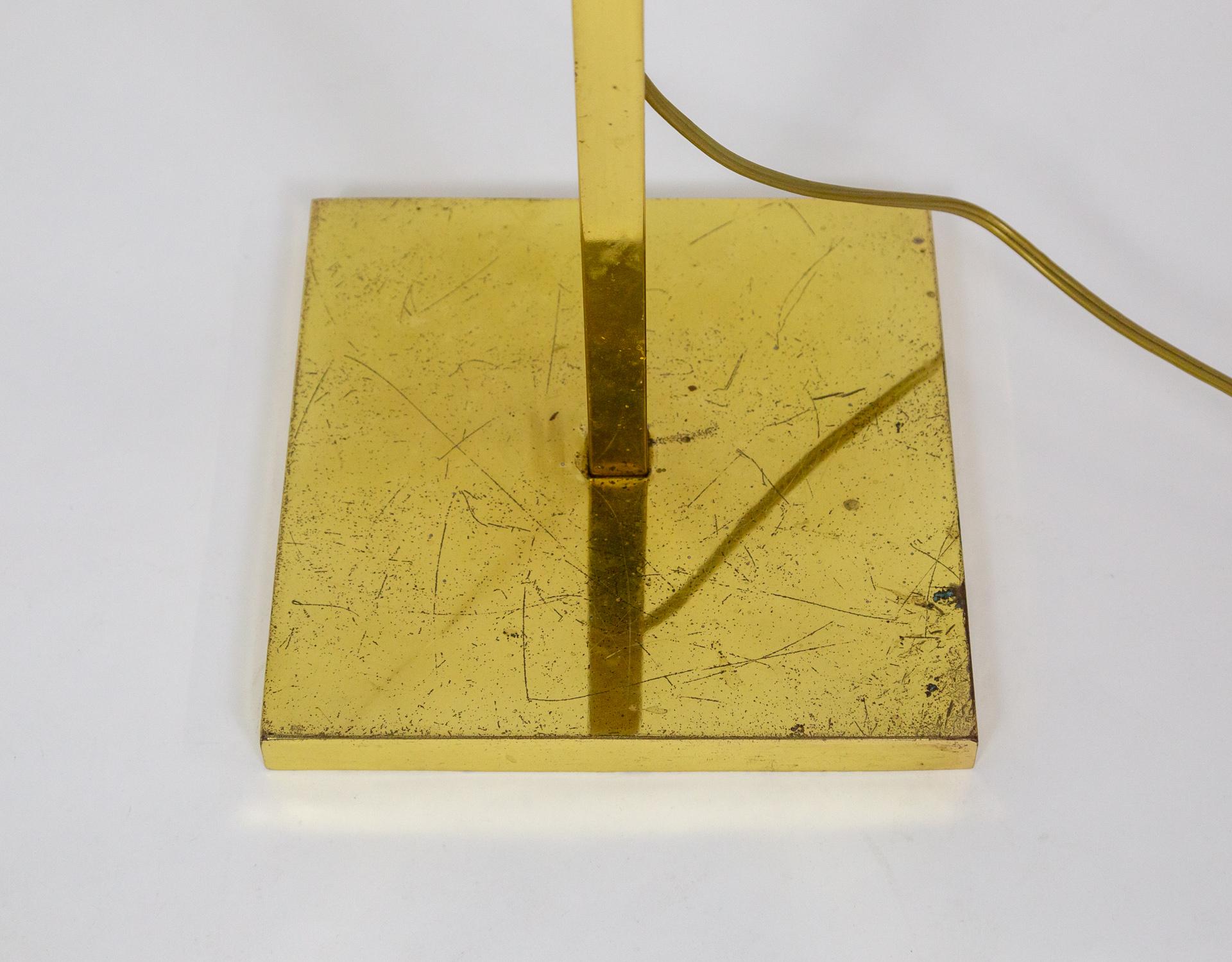 Laurel Telescoping Brass Floor Lamp For Sale 2