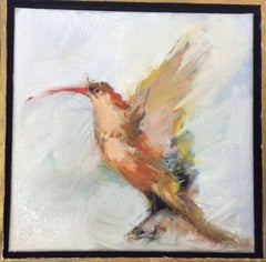 Uccello in volo, Pittura, Olio su tela