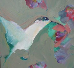 Hummingbird, Peinture, Huile sur Toile