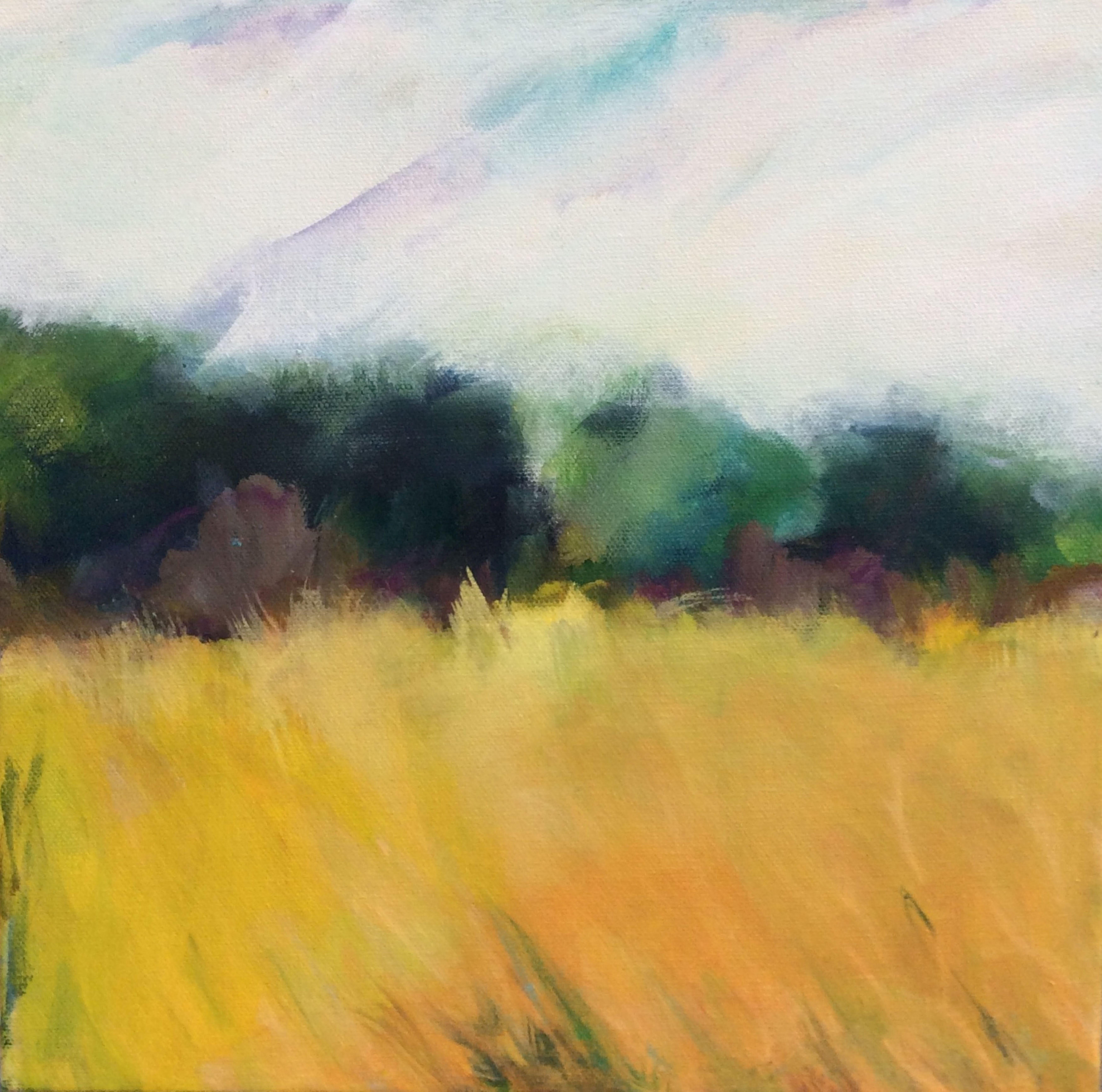 Offene Felder, Gemälde, Öl auf Leinwand – Painting von Lauren Acton