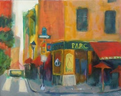 Parc l Restaurant, Gemälde, Öl auf Leinwand