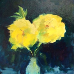 Peony Power, Painting, Oil on Canvas