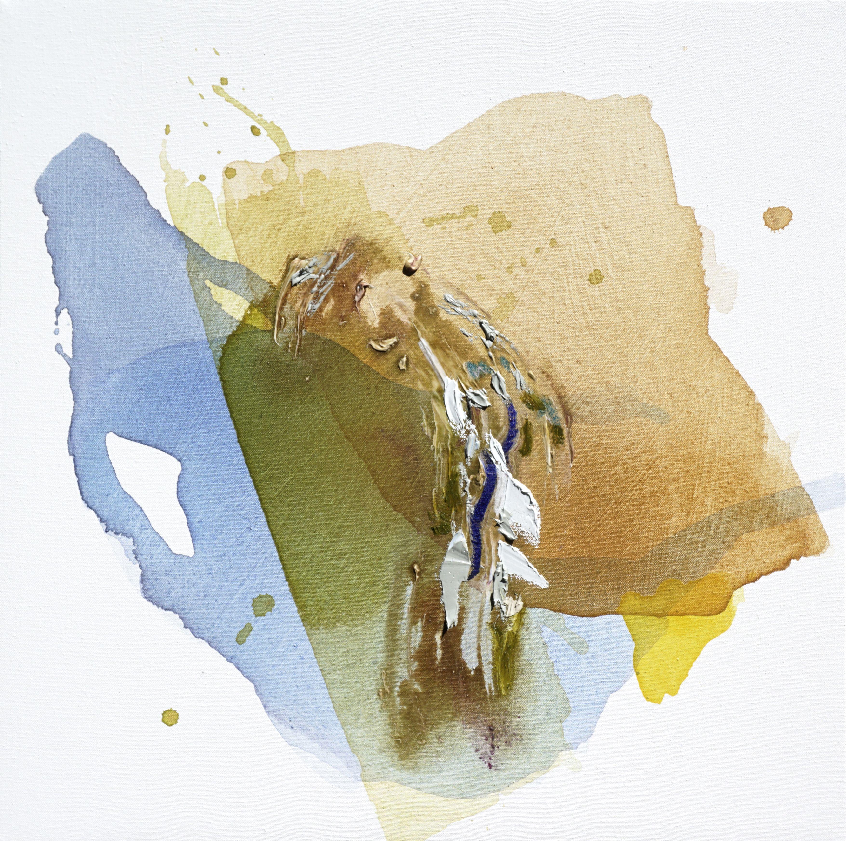 Abstract Painting Lauren Adams - Canto 7 - Voile, vent d'automne, peinture, acrylique sur toile