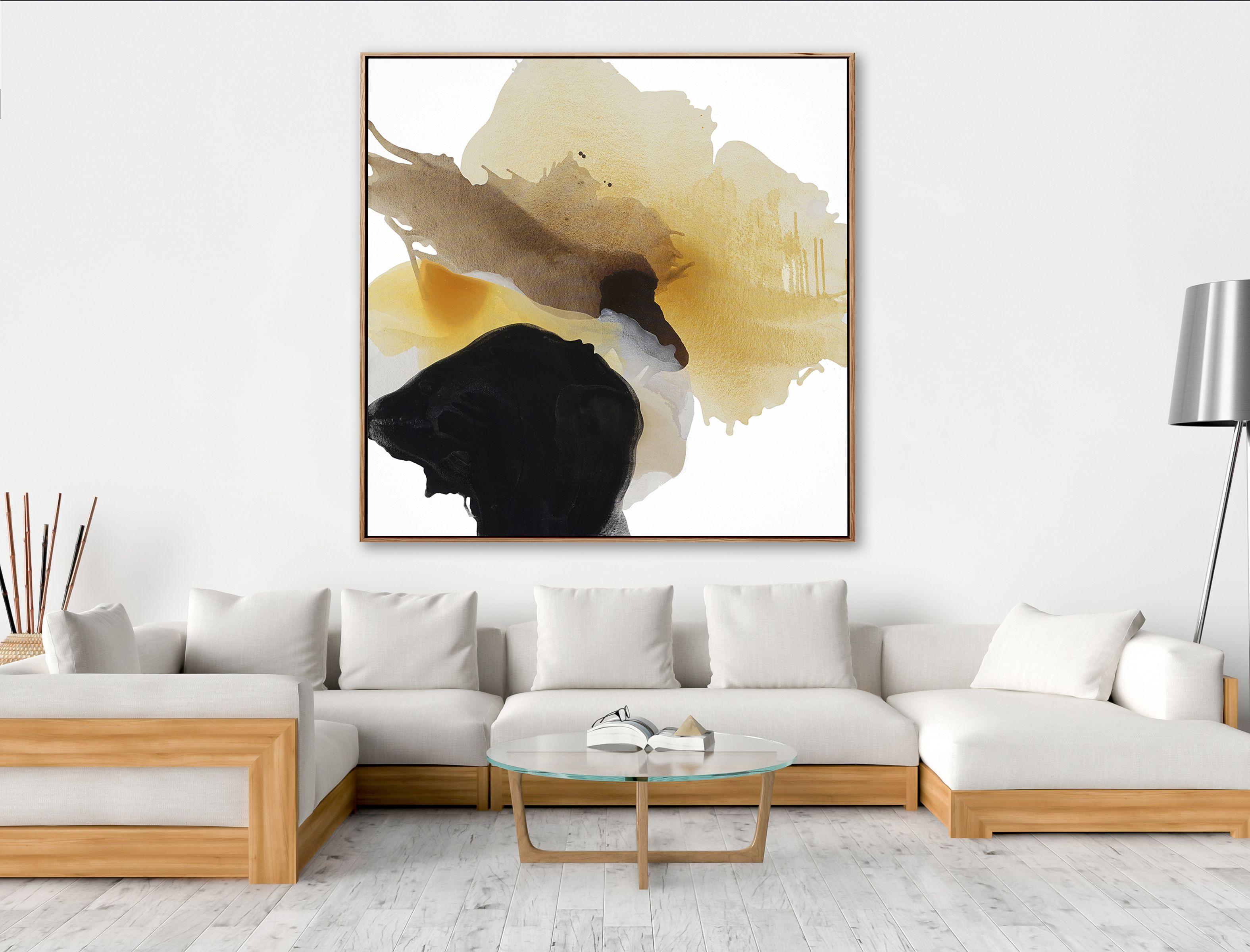 Montagna nebbiosa orientale, Pittura, Acrilico su tela - Painting di Lauren Adams