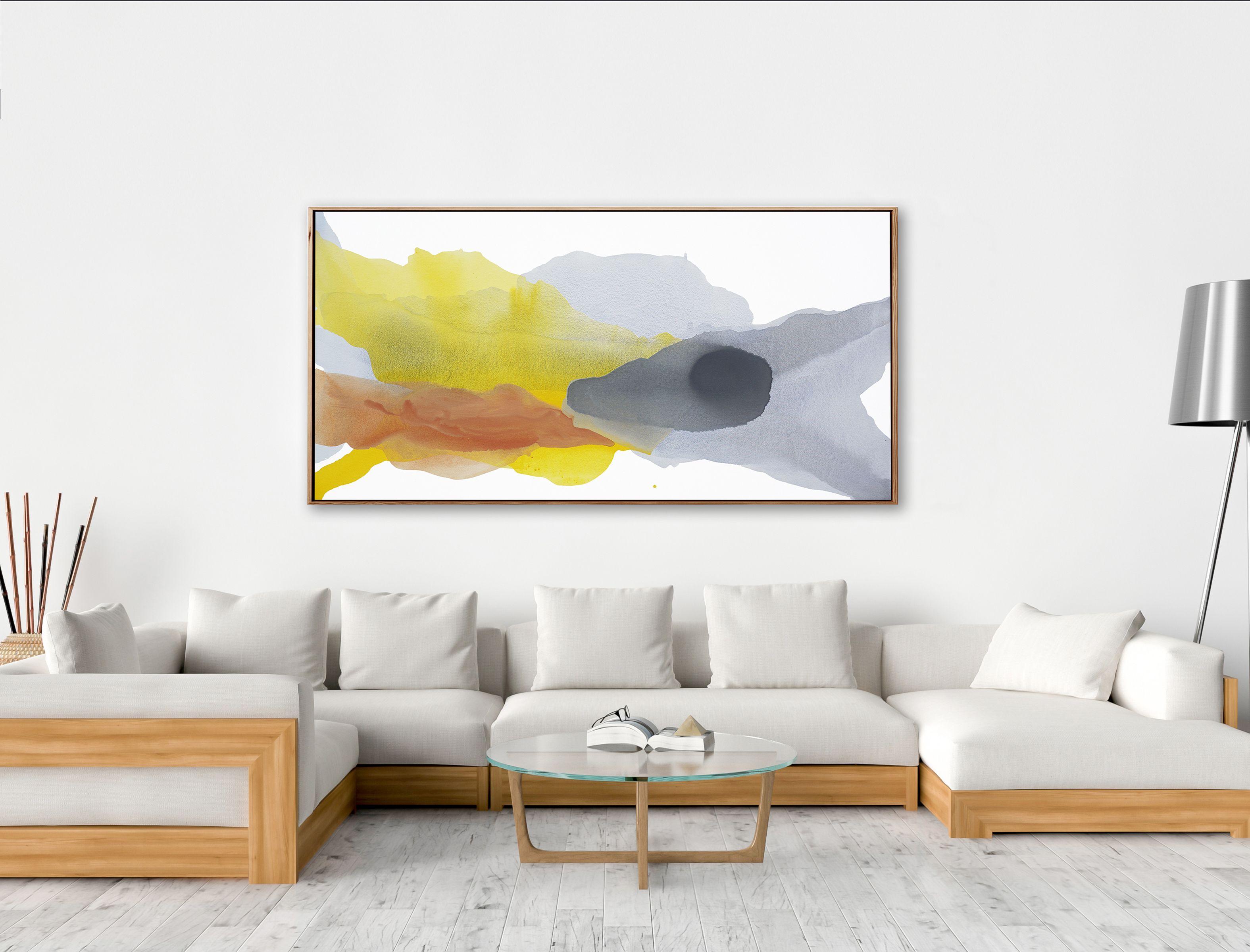 Orizzonte luminoso, Pittura, Acrilico su tela - Painting di Lauren Adams