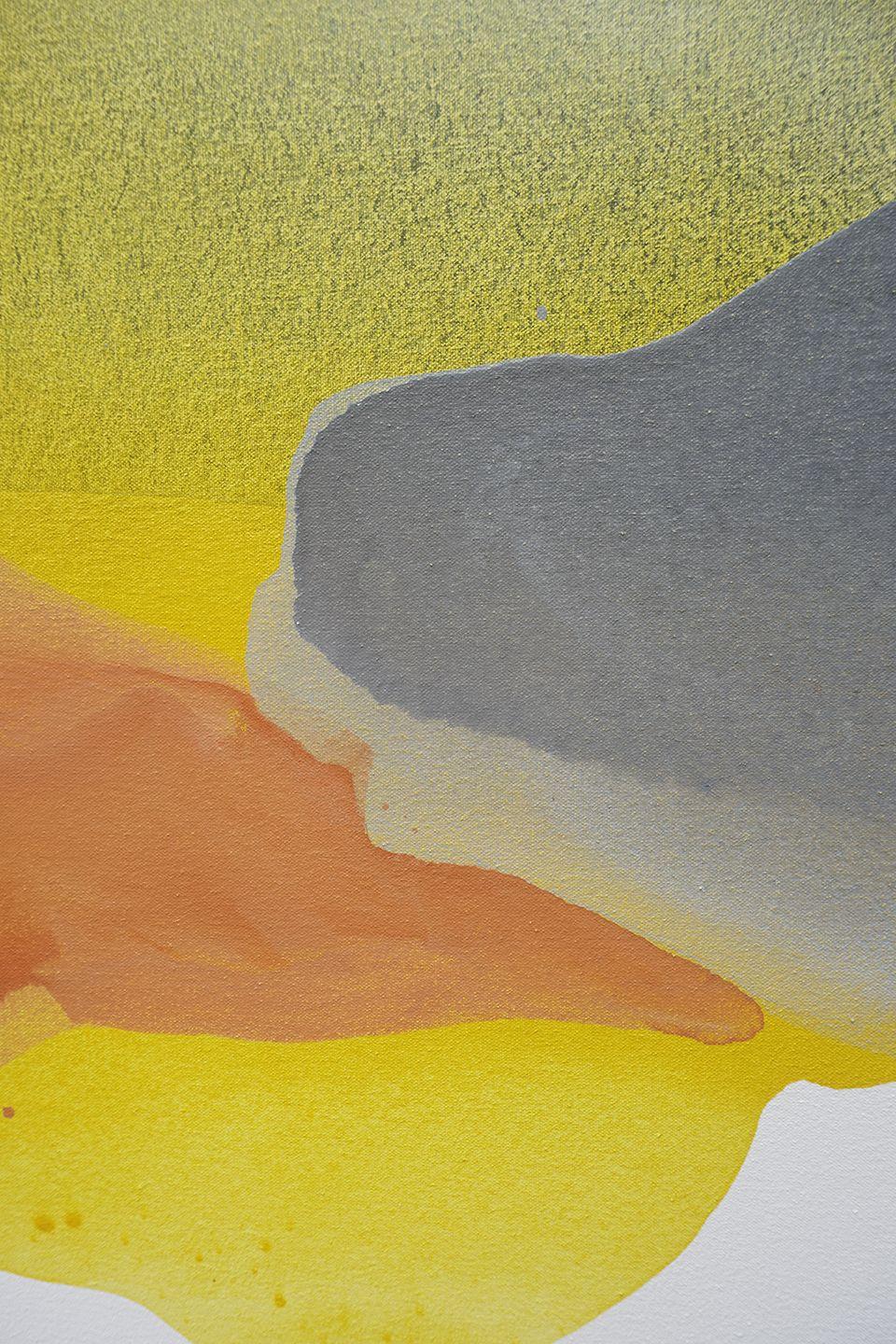 Orizzonte luminoso, Pittura, Acrilico su tela - Painting Astratto di Lauren Adams