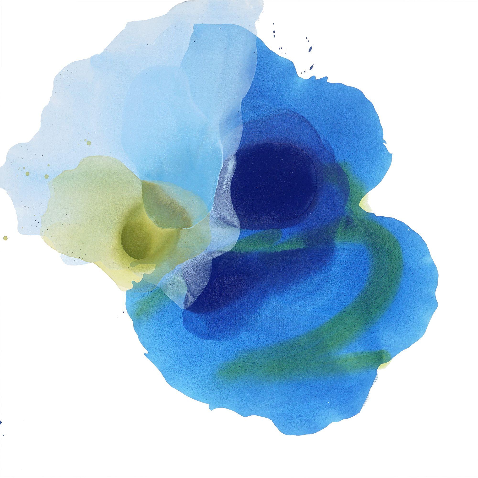 Lauren Adams Abstract Painting - Still Blue Pools, Painting, Acrylic on Canvas