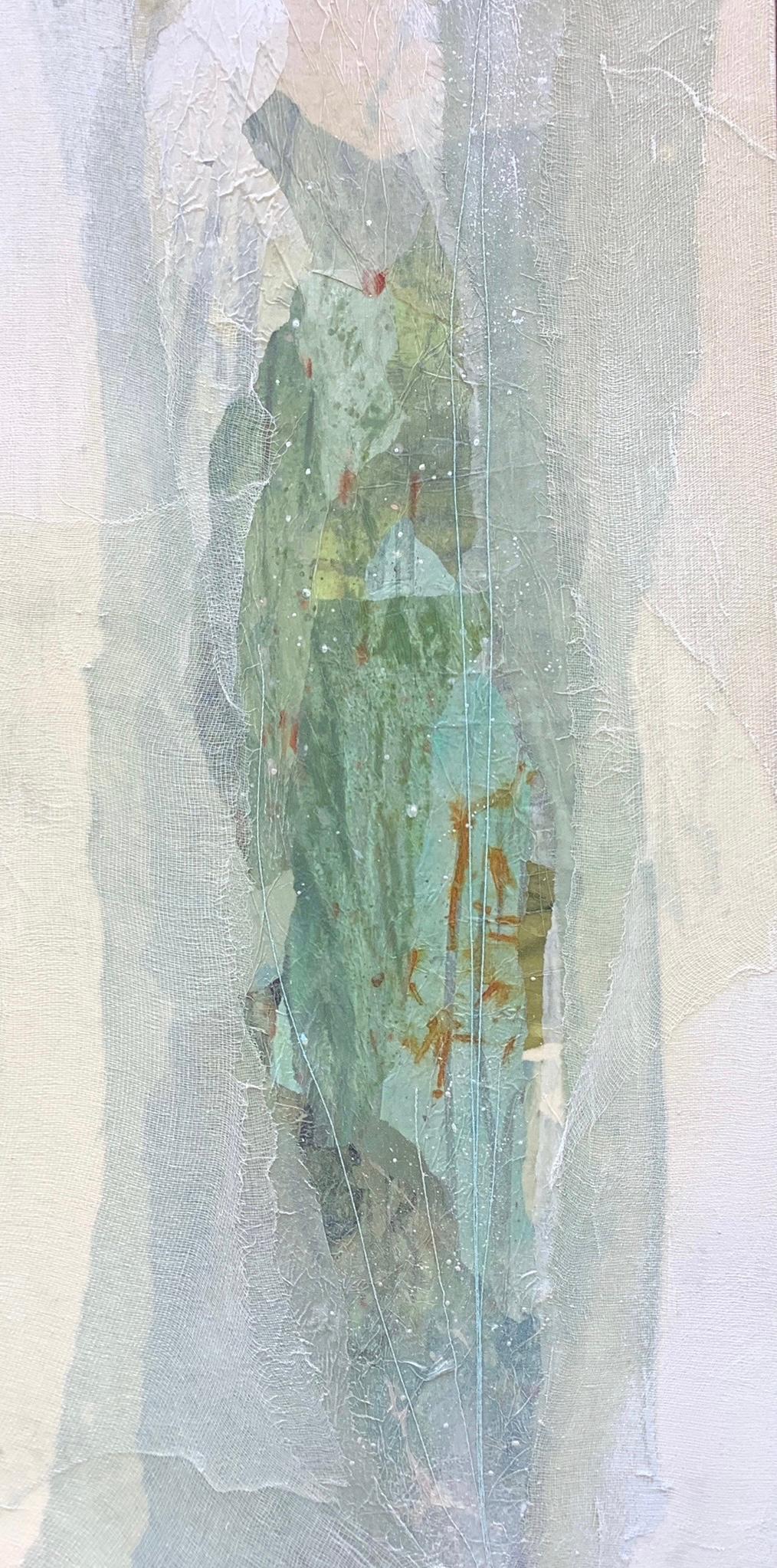 Lauren Betty Landscape Painting – Sprechender Felsenfluss II