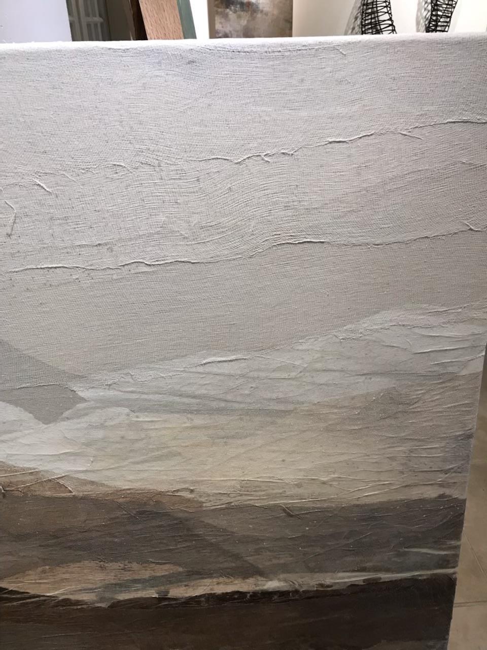 Vent Lune Hurlement I - Contemporain Painting par Lauren Betty