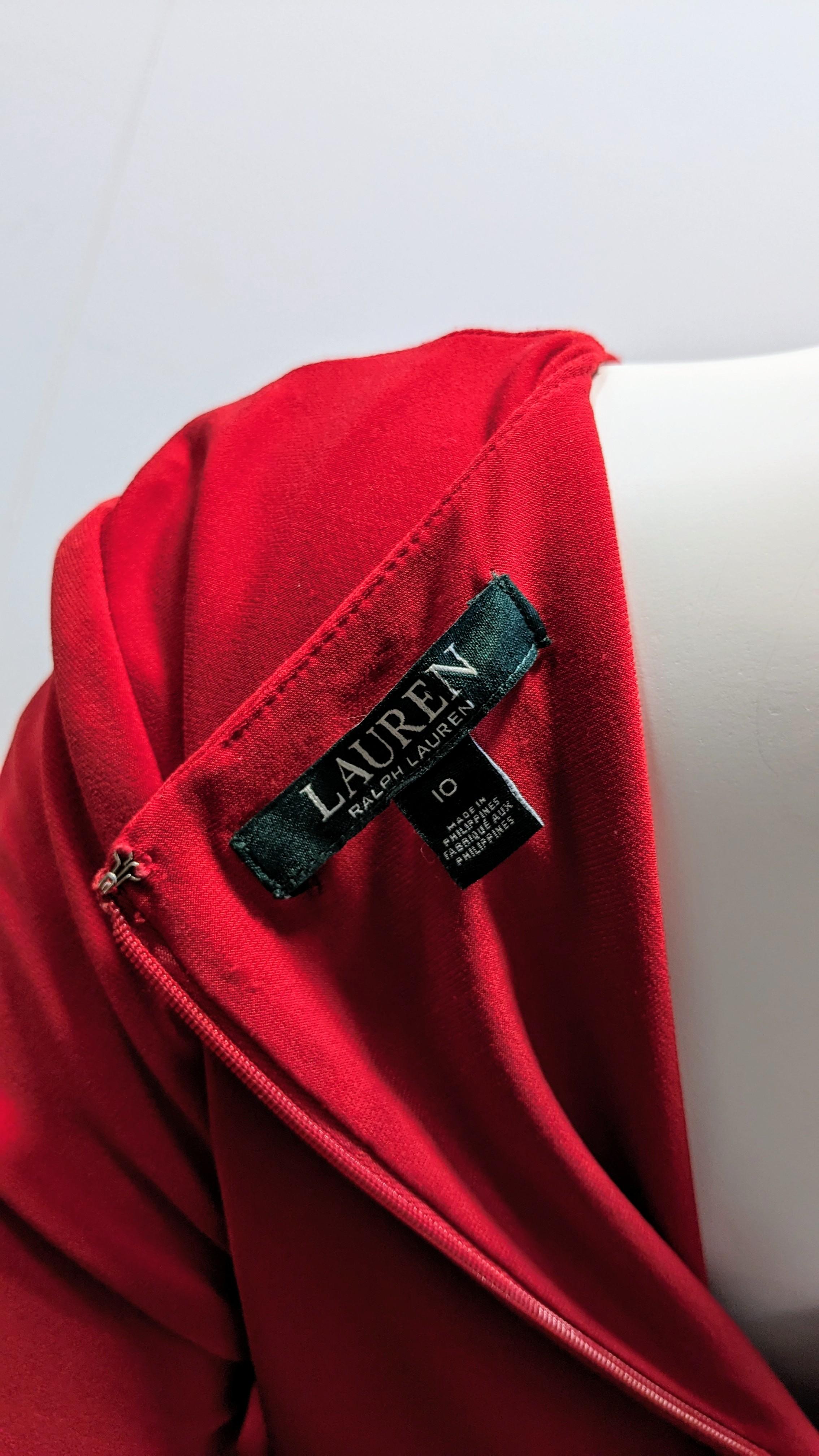 Vestito da sera rosso di Ralph Lauren In condizioni ottime in vendita a  Bilbao, ES