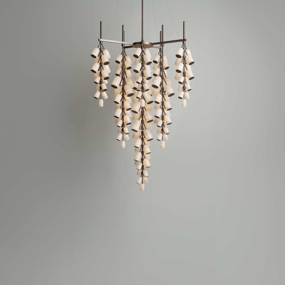 Modern Lauren Config 1,  Handmade Brass, Bronze or Nickel For Sale
