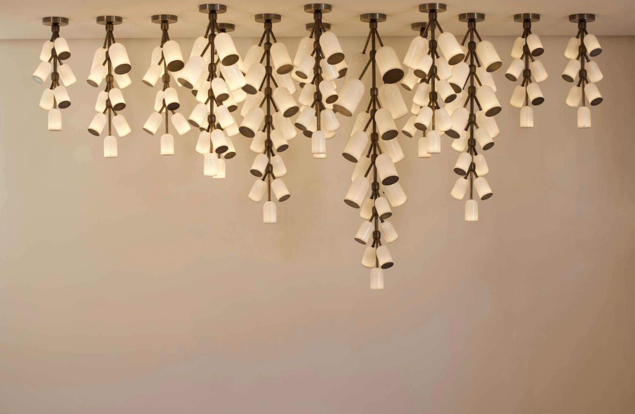 Modern Lauren Config 2, Handmade Brass, Bronze, Nickel For Sale