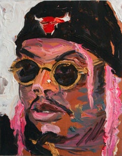 Marlos in a Bulls Hat- Canvas, Oil Paint, Portrait, Impressionism, Painterly