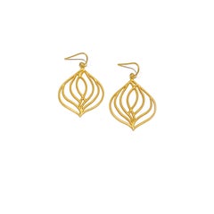Lauren Harper 18K Yellow Gold Aspen Leaf Earrings