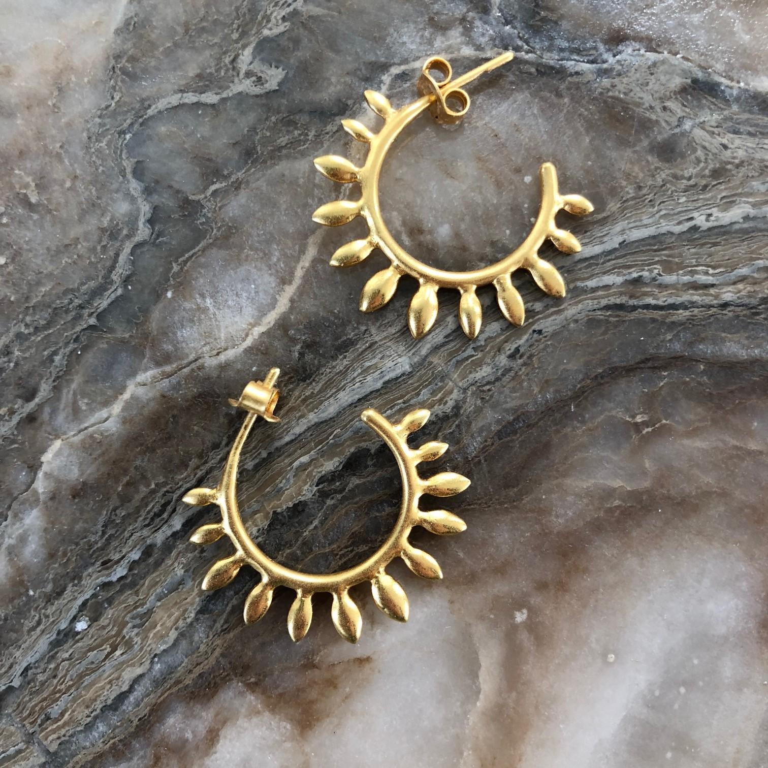 Gold Hoops by Lauren Harper For Sale 1