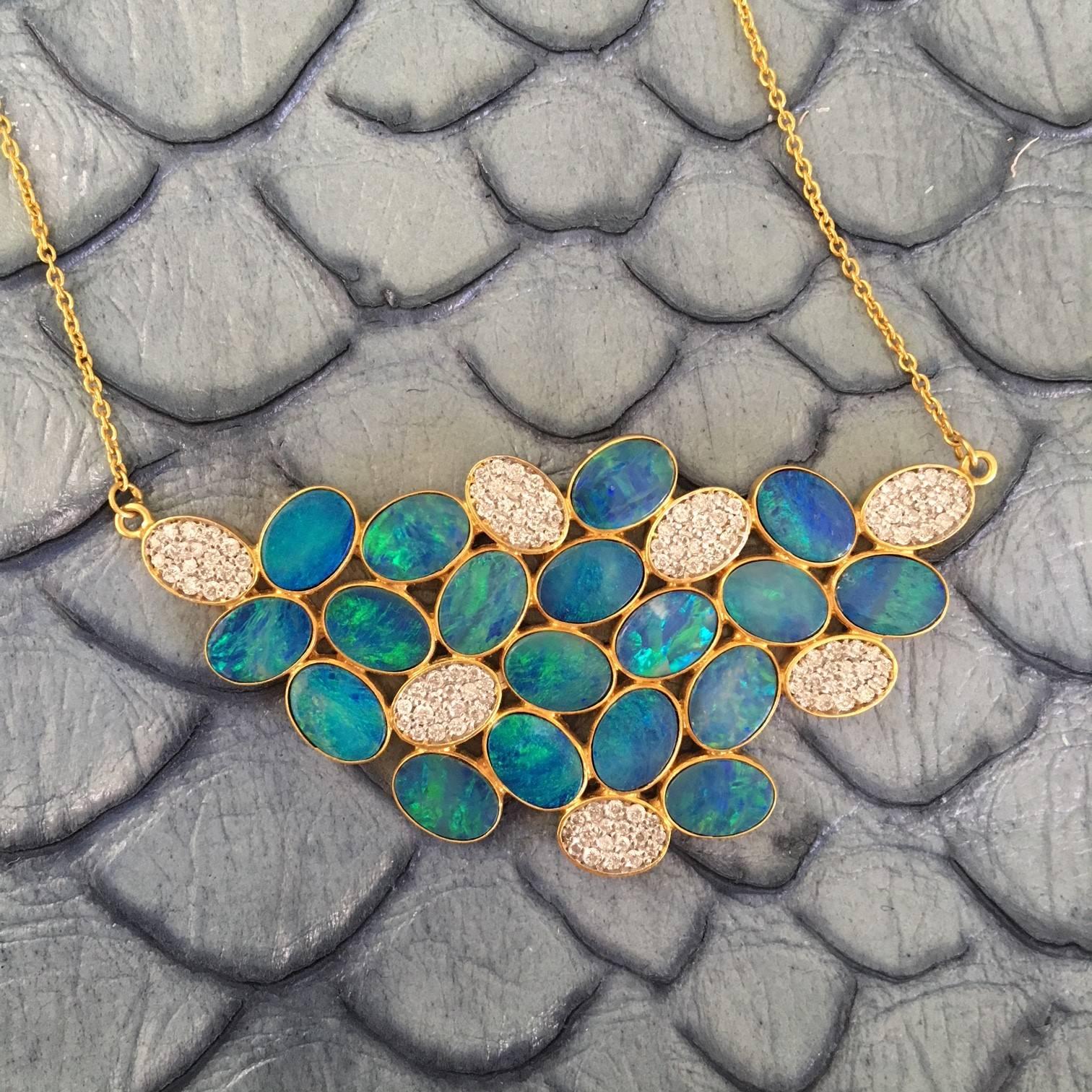 harper multi strand necklace in gold